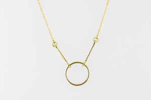 gold ring necklace pendant
